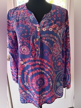 Lilly Pulitzer designer silk top